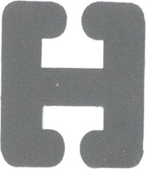 Bügelapplikation Reflex Buchstabe H  30x34mm